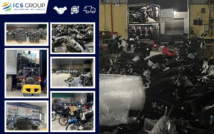 Motorcycles are large cargo items with numerous surface components that require protection
